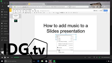 how do you put music on google slides and what is the best way to add background music to a presentation?