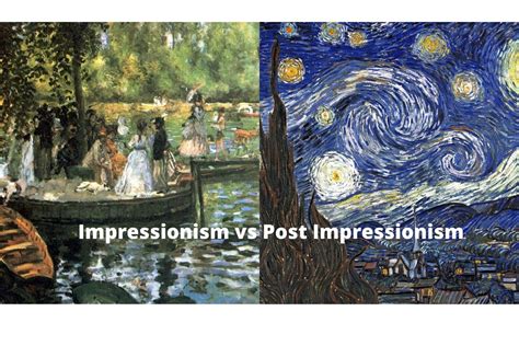 is this piece of art impressionism or post-impressionism? In the intricate dance of artistic evolution, how does Van Gogh's tumultuous brushstrokes stand in contrast to Seurat's meticulous precision?